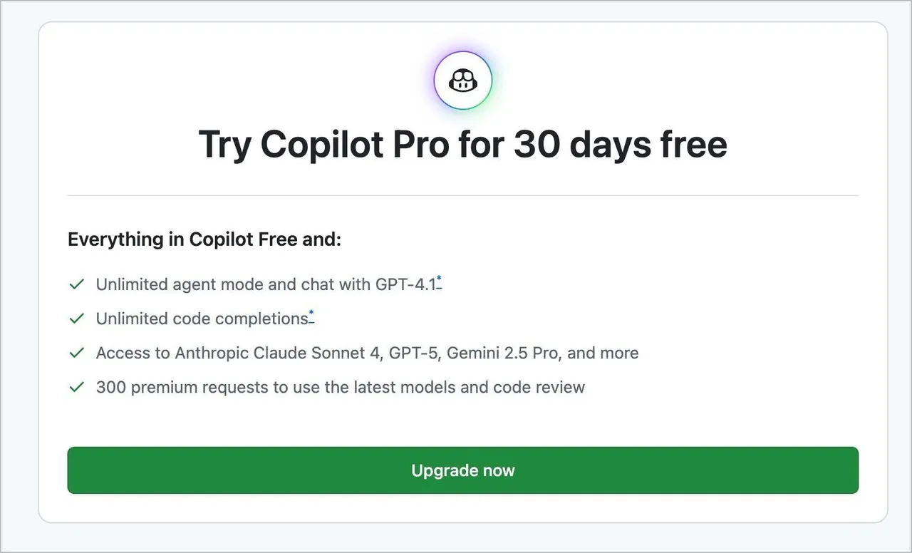 برای استفاده از GPT-5 در VS Code نیاز به نسخه Pro از GitHub Copilot دارید.