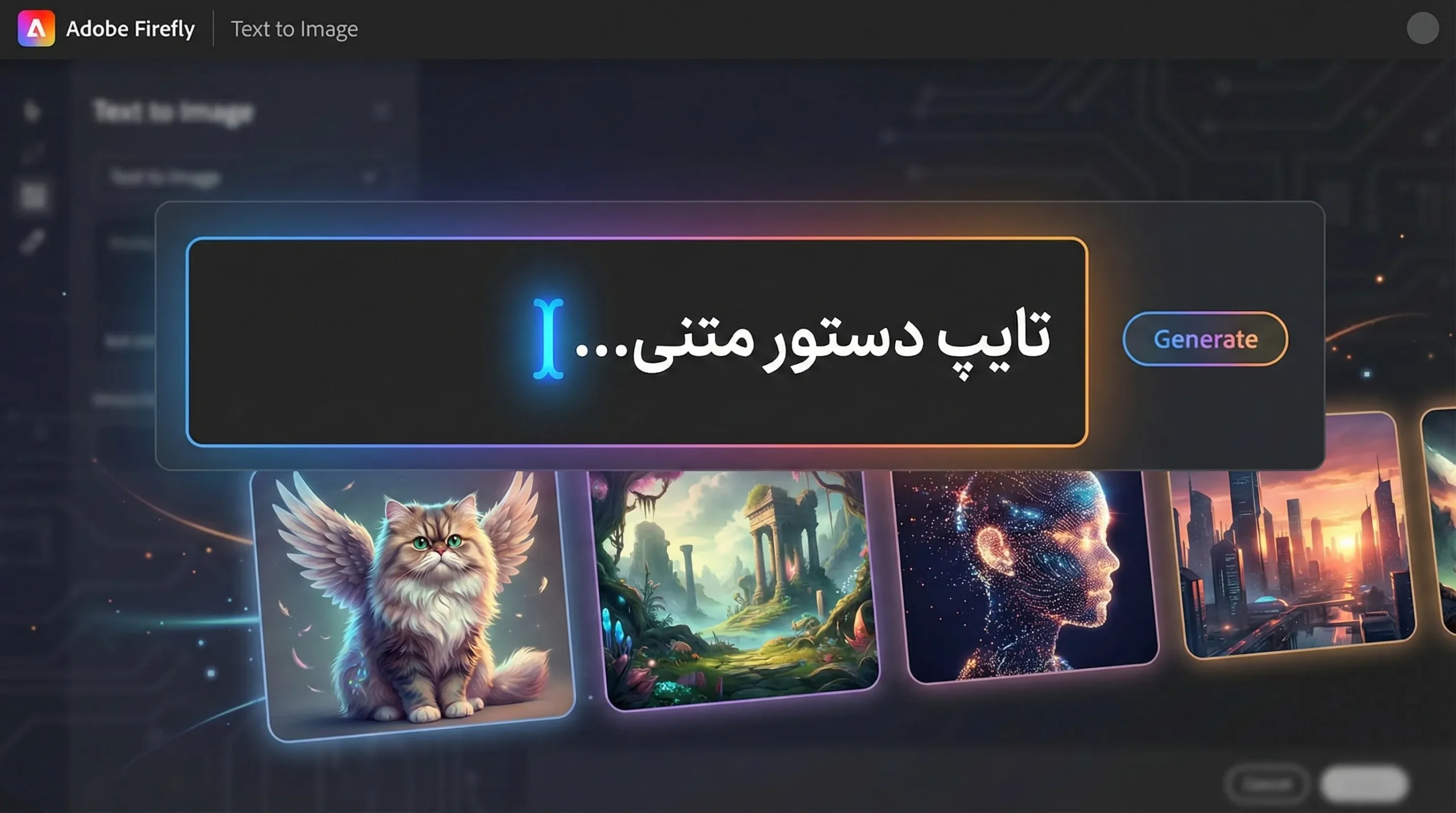 نحوه نوشتن پرامپت فارسی در ادوبی فایرفلای برای ساخت عکس